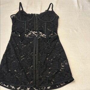 Elegant Black Lace Bustier